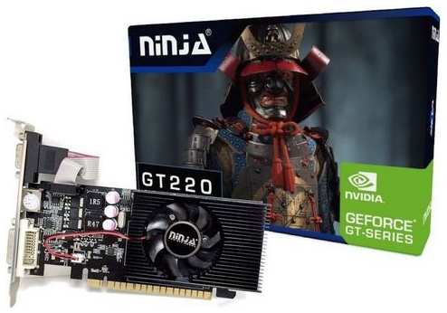 Видеокарта NINJA NVIDIA GeForce GT 220 1ГБ GDDR3, Ret [nh22np013f] 9666488900