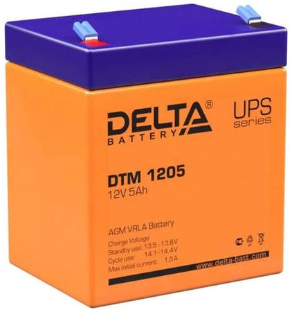 Аккумуляторная батарея для ИБП Delta DTM 1205 12В, 5Ач 966697304
