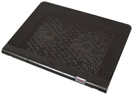Подставка для ноутбука Buro BU-LCP170-B214, 17″, 398х300х29 мм, 2хUSB, вентиляторы 2 х 140 мм, 926г
