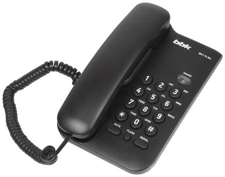 Проводной телефон BBK BKT-74 RU, черный 966713203