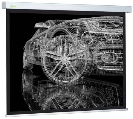 Экран Cactus Wallscreen CS-PSW-213x213, 213х213 см, 1:1, настенно-потолочный белый 966715478