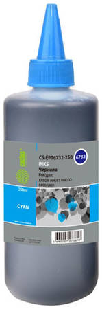 Чернила Cactus CS-EPT6732-250 T6732, для Epson, 250мл, голубой 966715868