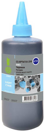 Чернила Cactus CS-EPT6735-250 T6735, для Epson, 250мл, голубой 966715878