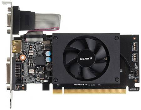 Видеокарта GIGABYTE NVIDIA GeForce GT 710 GV-N710D3-2GL 2ГБ DDR3, Low Profile, Ret 966717057