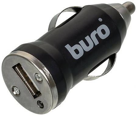 Автомобильное зарядное устройство Buro TJ-084, USB, 5Вт, 1A, черный 966724543