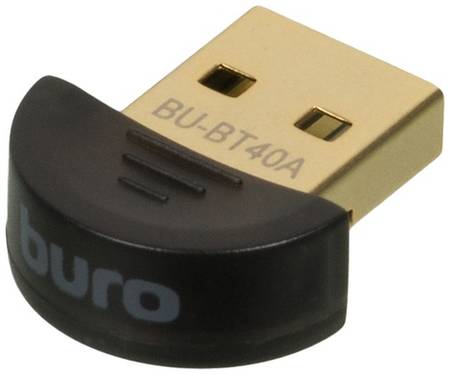 Bluetooth адаптер Buro BU-BT40A BT 4.0+EDR class 1.5, USB, 20м, черный 966728516