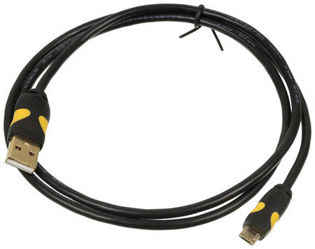Кабель 2A Smooth Connector, micro USB (m) - USB (m), 1м, 2A, черный 966760911