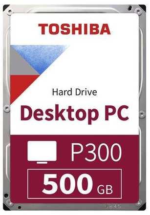 Жесткий диск Toshiba P300 HDWD105UZSVA, 500ГБ, HDD, SATA III, 3.5″