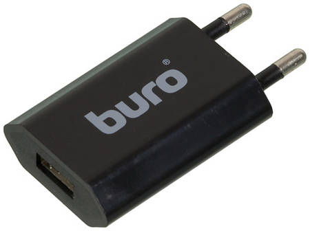 Сетевое зарядное устройство Buro TJ-164b, USB, 5Вт, 1A, черный 966773928
