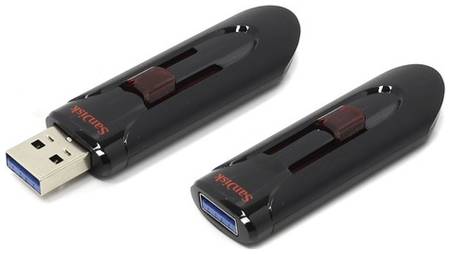 Флешка USB Sandisk Cruzer Glide 128ГБ, USB3.0, и [sdcz600-128g-g35]