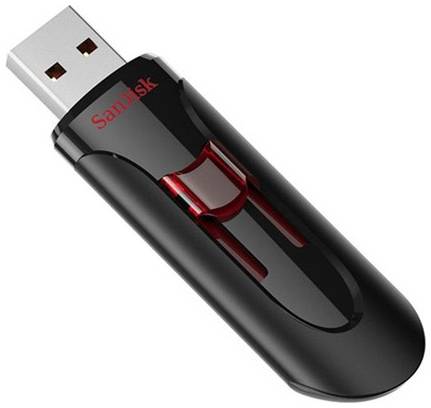 Флешка USB Sandisk Cruzer Glide 64ГБ, USB3.0, [sdcz600-064g-g35]