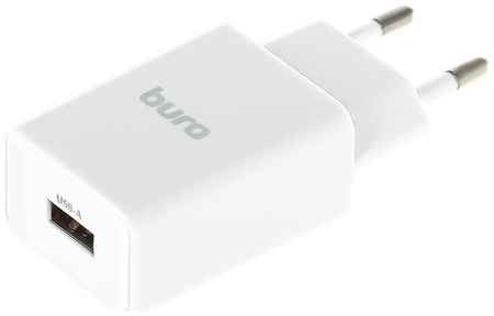 Сетевое зарядное устройство Buro BUWA1, USB-A, 10.5Вт, 2.1A, белый [buwa10s100wh] 9668011585