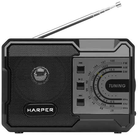 Радиоприемник Harper HRS-440, черный 9668045944