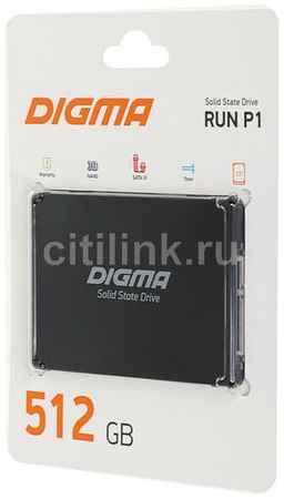 SSD накопитель Digma Run P1 DGSR2512GP13T 512ГБ, 2.5″, SATA III, SATA, rtl