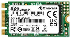 SSD накопитель Transcend 420S 480ГБ, M.2 2242, SATA III, M.2 [ts480gmts420s] 9668067930