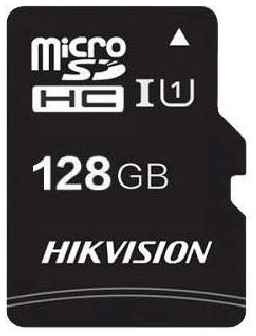 Карта памяти microSDXC UHS-I U1 Hikvision 128 ГБ, 92 МБ/с, Class 10, HS-TF-C1(STD)/128G/Adapter, 1 шт., переходник SD
