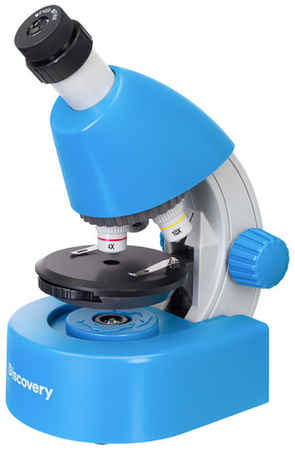 Микроскоп DISCOVERY Micro Gravity, световой/оптический/биологический, 40–640x, на 3 объектива, голубой [77948] 9668072603