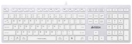 Клавиатура A4TECH Fstyler FX50, USB, белый [fx50 white] 9668093424