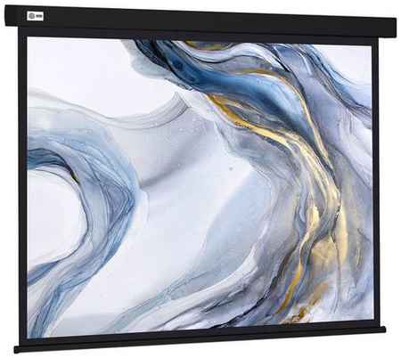 Экран Cactus Wallscreen CS-PSW-180X180-BK, 180х180 см, 1:1, настенно-потолочный