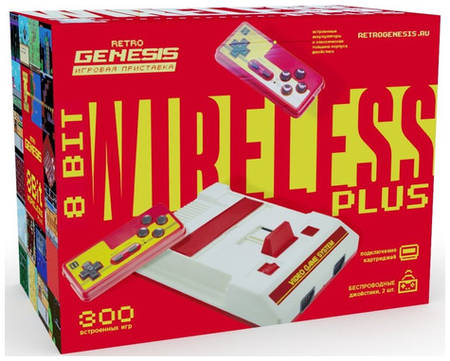 Игровая консоль RETRO GENESIS +300 игр 8 Bit Wireless Plus