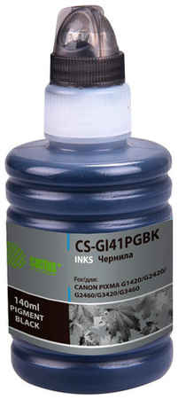 Чернила Cactus CS-GI41PGBK GI-41 PGBK, для Canon, 140мл, черный пигментный 9668121307