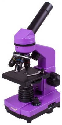 Микроскоп LEVENHUK Rainbow 2L Amethyst, световой/оптический/биологический, 40-400x, на 3 объектива, фиолетовый/черный [69036] 9668125461