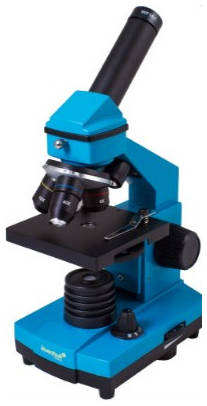 Микроскоп LEVENHUK Rainbow 2L Plus, световой/оптический/биологический, 64-640х, на 3 объектива, голубой/черный [69043] 9668125465