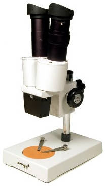Микроскоп LEVENHUK 2ST, стереоскопический/инструментальный, 40x, белый/черный [35322] 9668125489