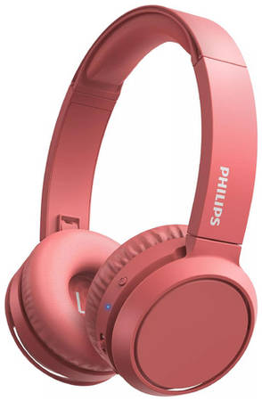 Наушники Philips TAH4205RD/00, Bluetooth, накладные, красный 9668147346