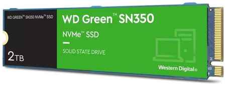 SSD накопитель WD SN350 WDS200T3G0C 2ТБ, M.2 2280, PCIe 3.0 x4, NVMe