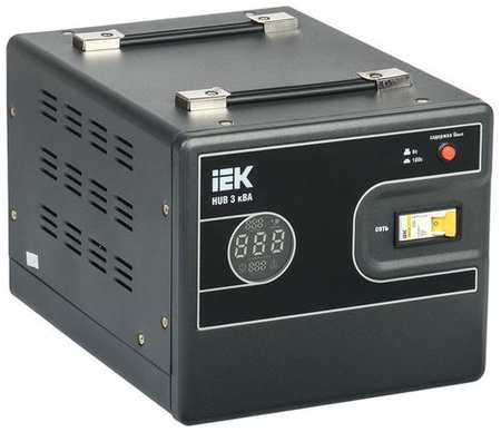 Стабилизатор напряжения IEK Hub, 2.4кВт черный [ivs21-1-003-13] 9668153905