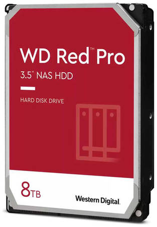 Жесткий диск WD Red Pro WD8003FFBX, 8ТБ, HDD, SATA III, 3.5″ 9668164712