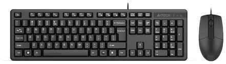 Комплект (клавиатура+мышь) A4TECH KK-3330S, USB, проводной, [kk-3330s usb ]