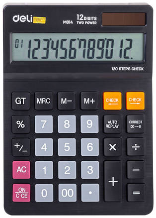 Калькулятор Deli EM01420, 12-разрядный