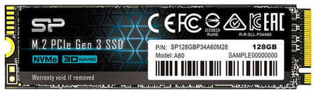 SSD накопитель Silicon Power M-Series SP128GBP34A60M28 128ГБ, M.2 2280, PCIe 3.0 x4, NVMe, M.2 9668212933