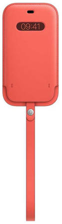 Чехол (футляр) Apple Leather Sleeve with MagSafe, для Apple iPhone 12/12 Pro, цитрус [mhya3ze/a]