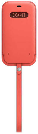 Чехол (футляр) Apple Leather Sleeve with MagSafe, для Apple iPhone 12 Pro Max, цитрус [mhyf3ze/a]