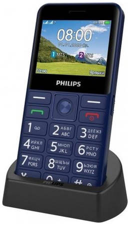 Сотовый телефон Philips Xenium E207, синий 9668228015