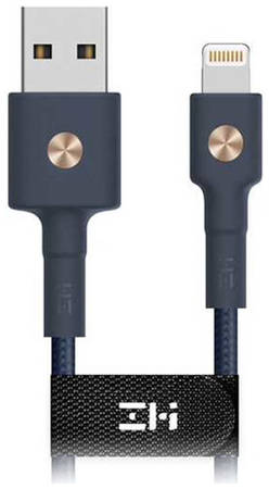 Кабель ZMI AL803, Lightning (m) - USB (m), 1м, MFI, в оплетке, синий [al803 blue] 9668229369