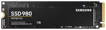 SSD накопитель Samsung 980 MZ-V8V1T0BW 1ТБ, M.2 2280, PCIe 3.0 x4, NVMe, M.2 9668251193