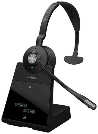 Гарнитура Jabra Engage 75, для компьютера, накладные, Bluetooth, моно, черный / серебристый [9556-583-111] 9668255628