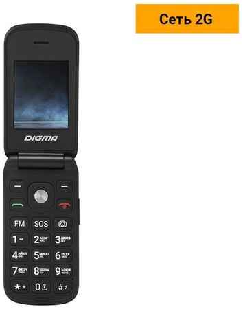 Сотовый телефон Digma VOX FS240, черный 9668259642