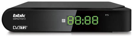 Ресивер DVB-T2 BBK SMP027HDT2, черный 9668268786