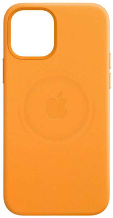 Чехол (клип-кейс) Apple Leather Case with MagSafe, для Apple iPhone 12 mini, золотой апельсин [mhk63ze/a]