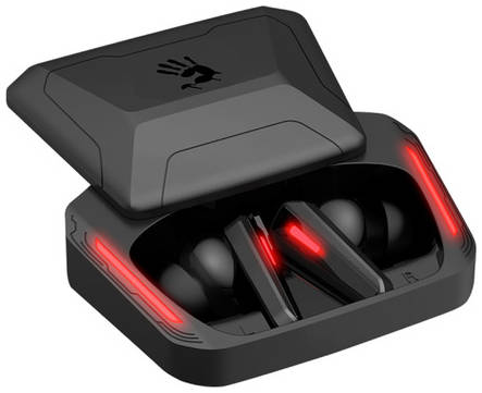 Наушники A4TECH Bloody M70, Bluetooth, внутриканальные, черный/красный [m70 black+ red] 9668278783