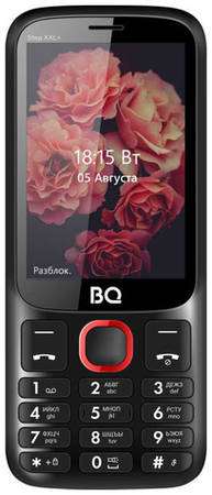 Сотовый телефон BQ Step XXL+ 3590, черный/красный 9668280902