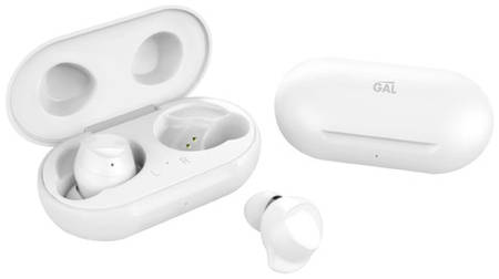 Наушники GAL TW-4100, Bluetooth, внутриканальные, белый 9668290595