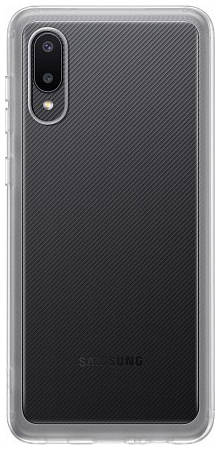 Чехол (клип-кейс) Samsung Soft Clear Cover, для Samsung Galaxy A02, [ef-qa022ttegru]