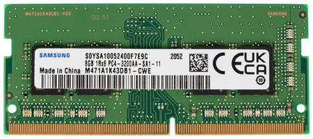 Оперативная память Samsung M471A1K43DB1-CWE DDR4 - 1x 8ГБ 3200МГц, для ноутбуков (SO-DIMM), OEM, original