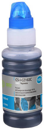 Чернила Cactus CS-I-CZ102C, для HP, 100мл, голубой 9668299416